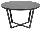 Rynna sculpted black coffee table