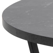 Rynna sculpted black coffee table