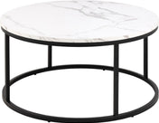 Nerra round white coffee table
