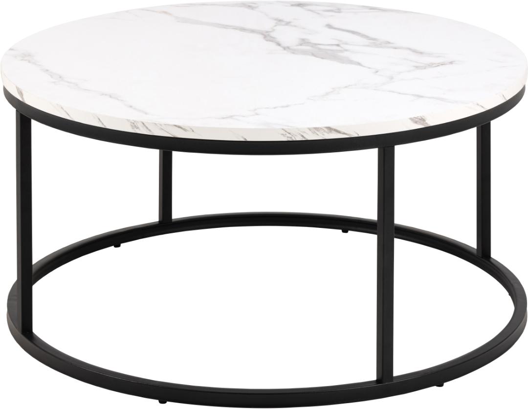 Nerra round white coffee table