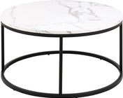 Nerra round white coffee table