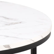 Nerra round white coffee table