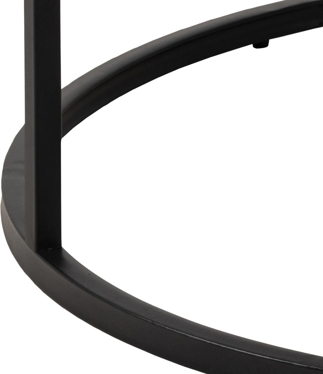 Nerra round white coffee table