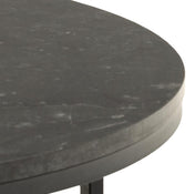 Nerra round black coffee table