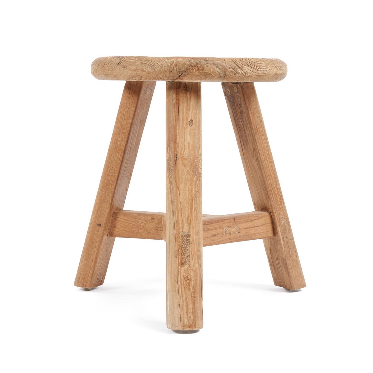 Noguchi ronde teakhouten kruk