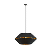 LUNOR 1 Black Gold Pendant Lamp