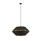 LUNOR 1 Black Gold Pendant Lamp