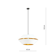 LUNOR 1 White Gold Pendant Lamp