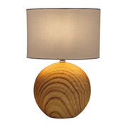 Handcrafted Luxury Ceramic Table Lamp with Natural Fabric Shade