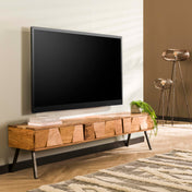 Celia licht houten tv-meubel met 3 lades