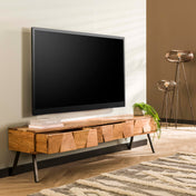 Celia licht houten tv-meubel met 3 lades