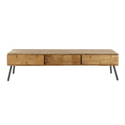 Celia licht houten tv-meubel met 3 lades