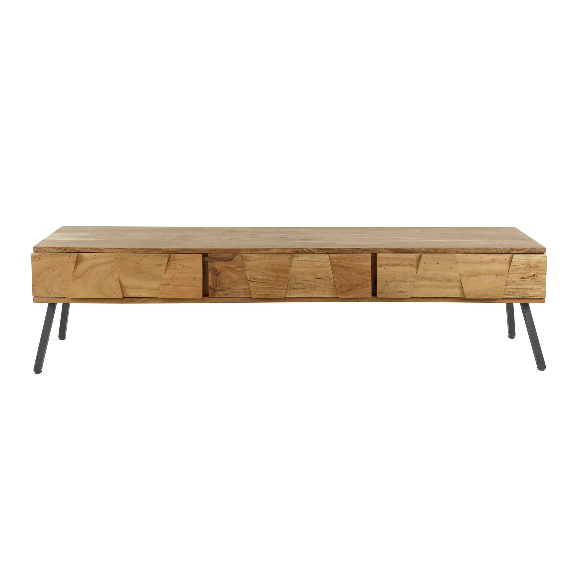 Celia licht houten tv-meubel met 3 lades