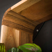 Boxaro natuurlijke massief acacia wandplank - set van 3