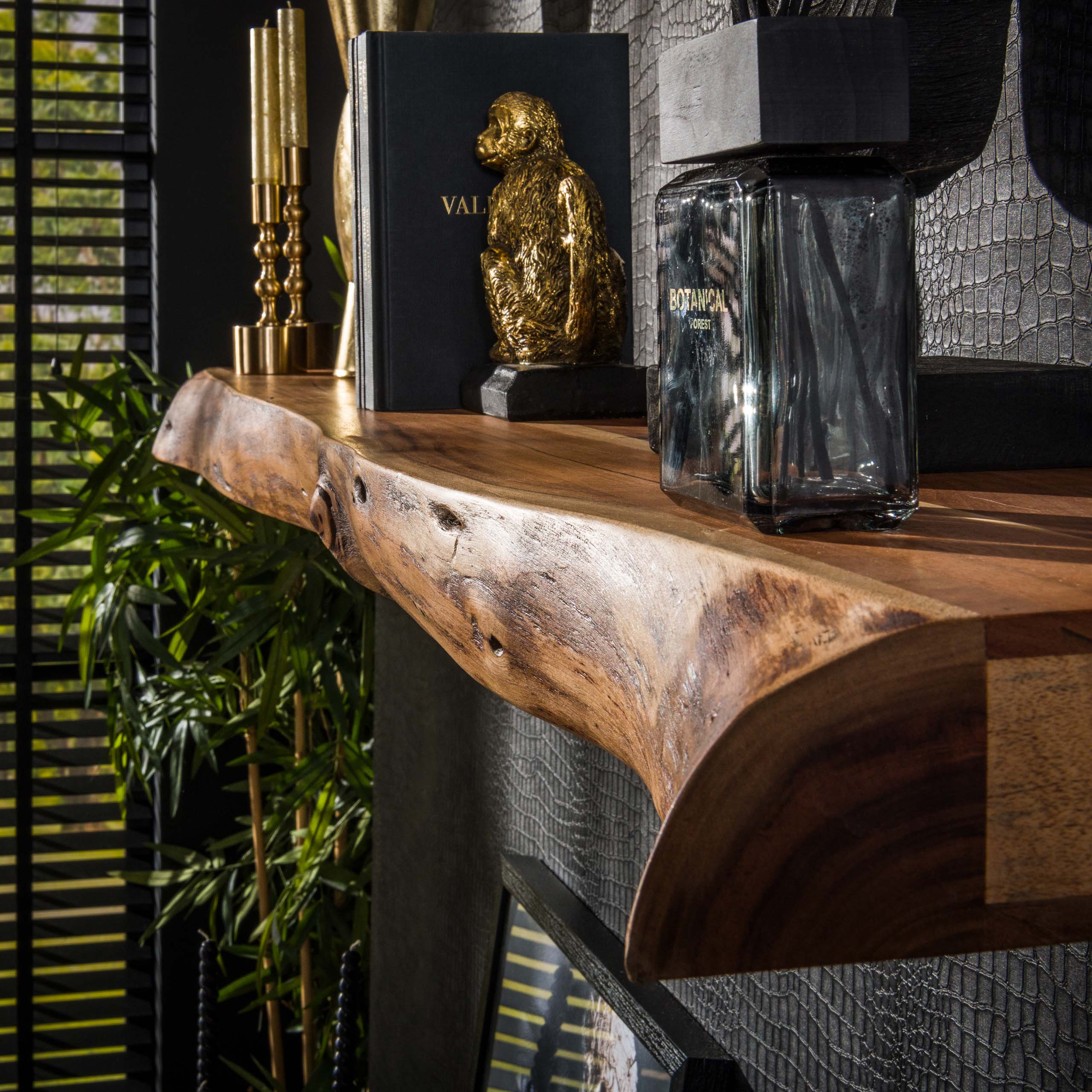 Trevaro natuurlijke massieve acacia 150cm wandplank