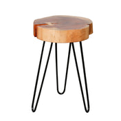 Torven natuurlijke salontafel van acaciahout (rond) - set van 2