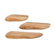 Orvello natuurlijke massief acacia biologische wandplank - set van 3