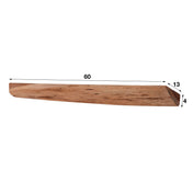 Alvero natuur massief acacia 60cm wandplank - set van 3