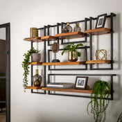 Alvero natuurlijke massieve acacia wandplank 20cm