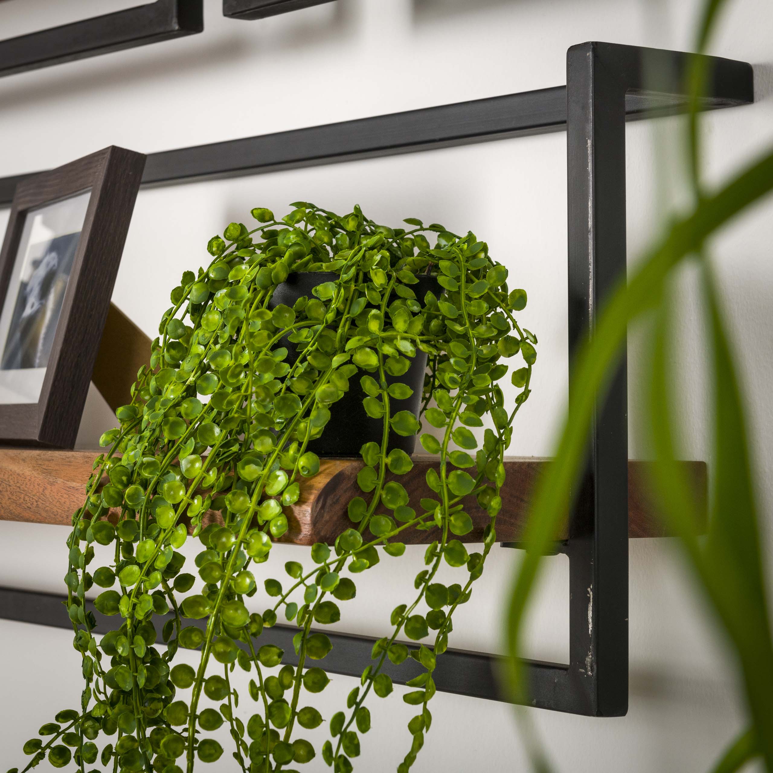 Alvero natuurlijke massief acaciahouten wandplank 40 cm