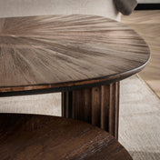 Salontafel Maya Teak rechthoekig set van 2 / Massief teakhout espresso