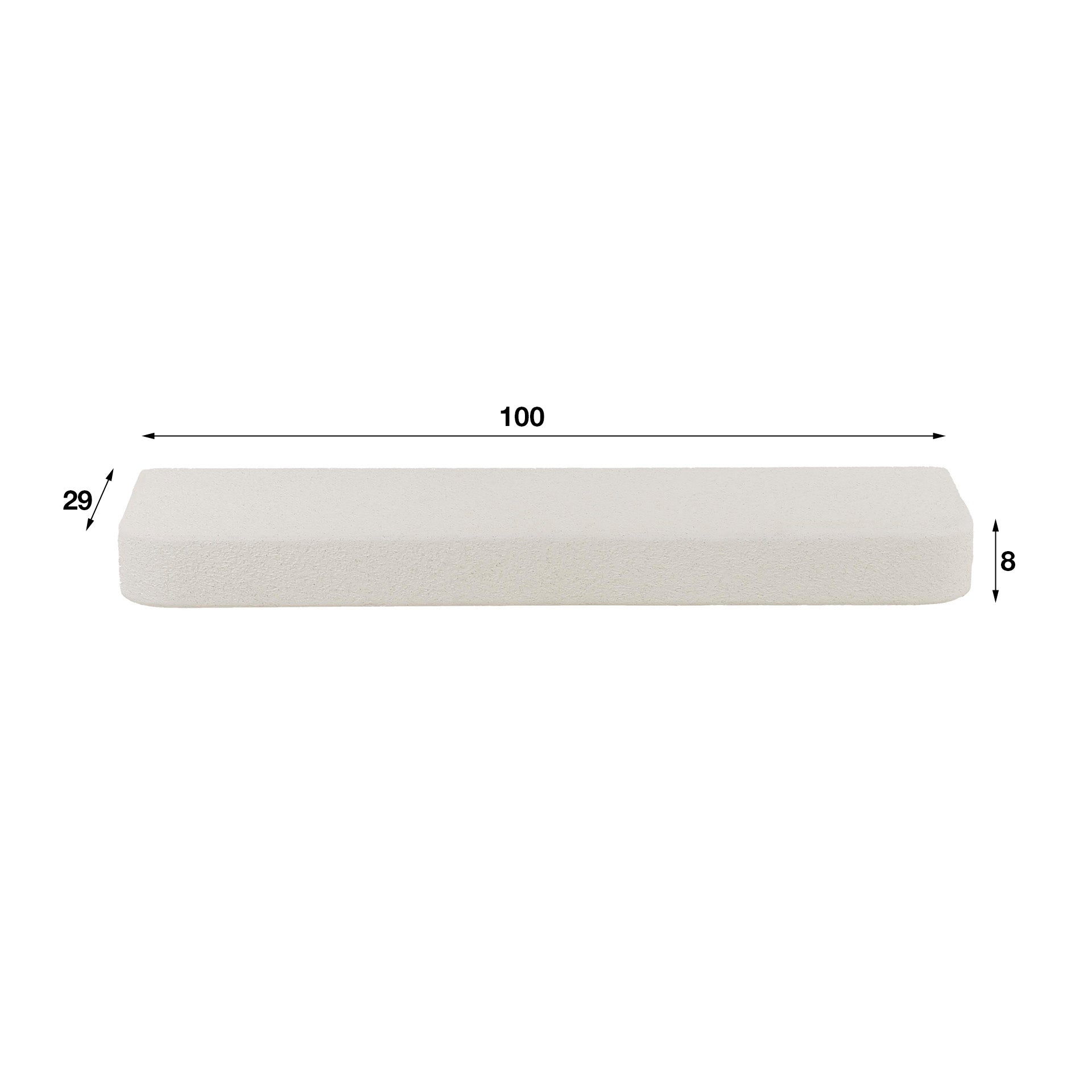 Marvello steenmarmer composiet 100cm wandplank