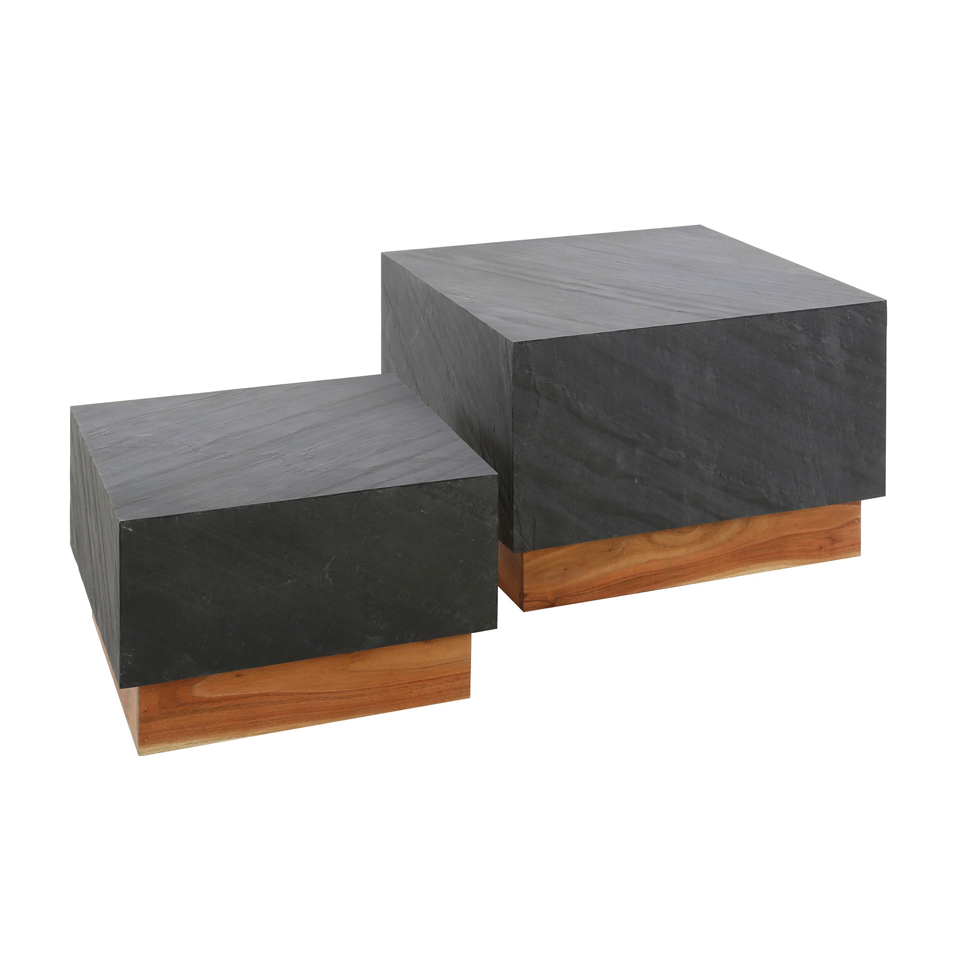 Bloxen leisteen salontafel - set van 2