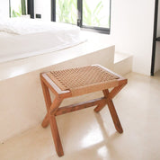 Eco kruis bruine houten kruk