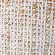 Jute &amp; wollen kubuspoef