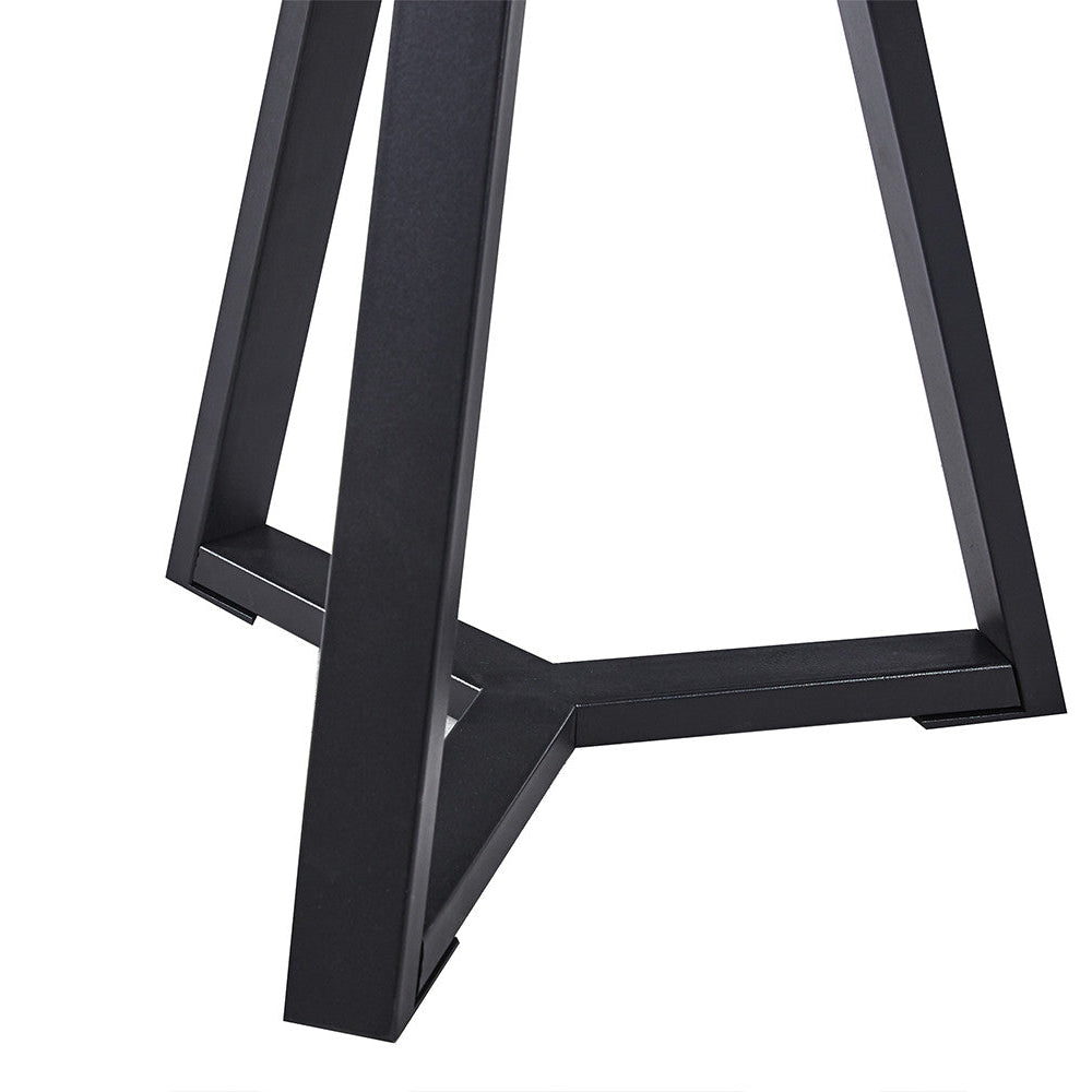 Arden old oak/black metal side table