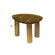 Elyra antiek goud ronde salontafel