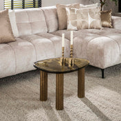 Elyra antiek gouden ronde salontafel