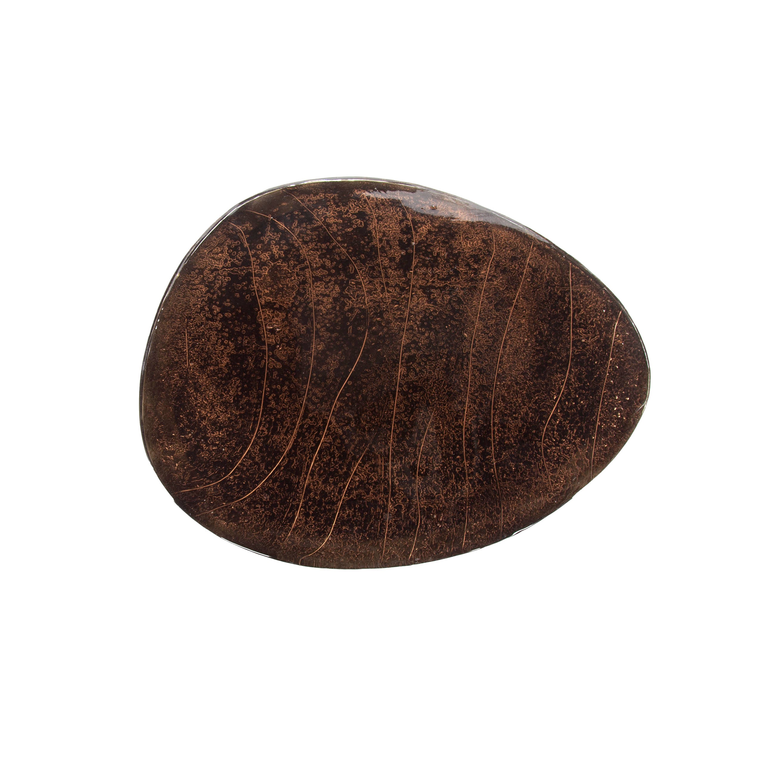 Elyra antiek koperen ronde salontafel