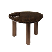 Elyra antiek koperen ronde salontafel