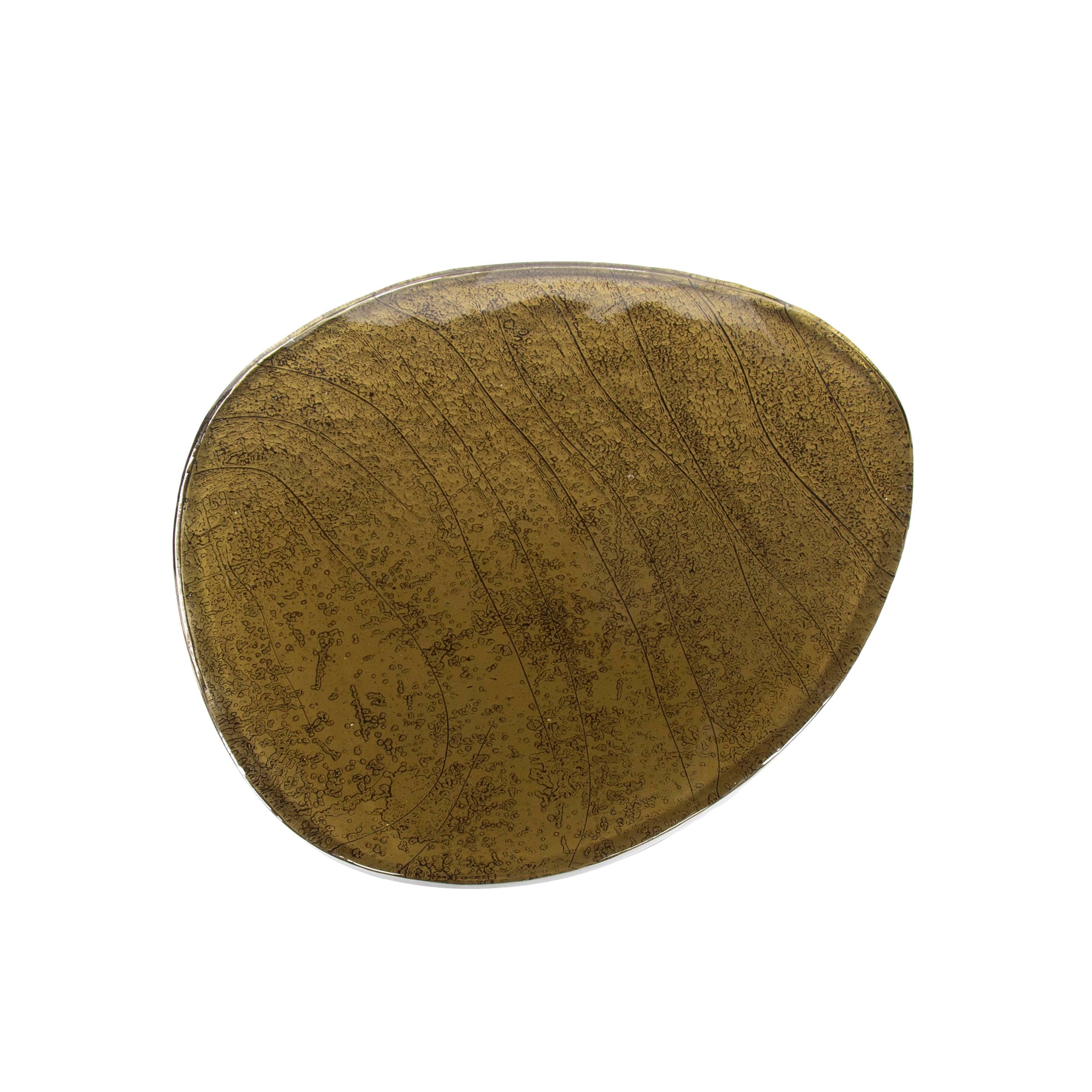 Elyra antiek goud ronde salontafel