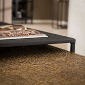 Metrona grijs metallic rechthoekige salontafel - set van 2