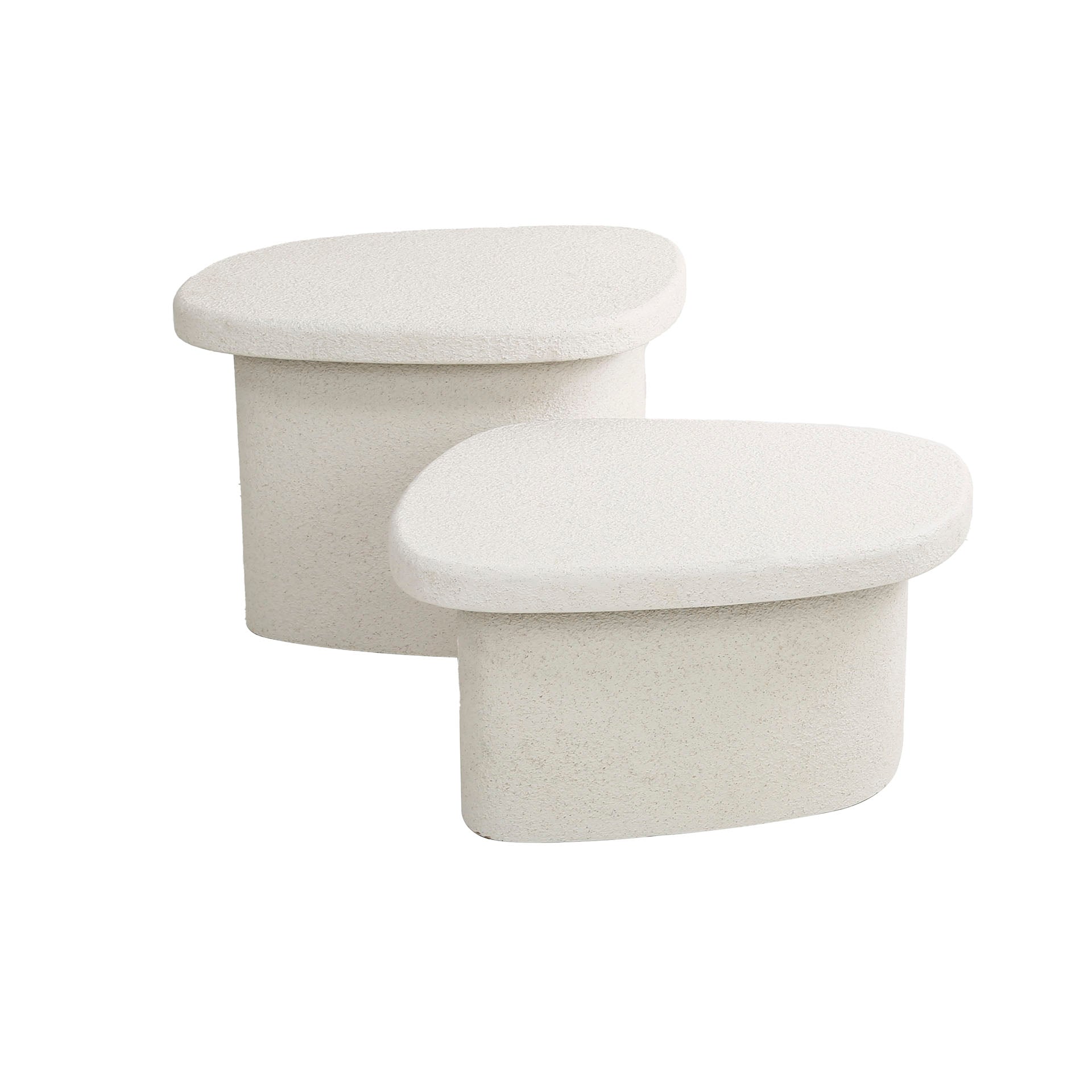 Stonira marmercomposiet organische salontafel - set van 2
