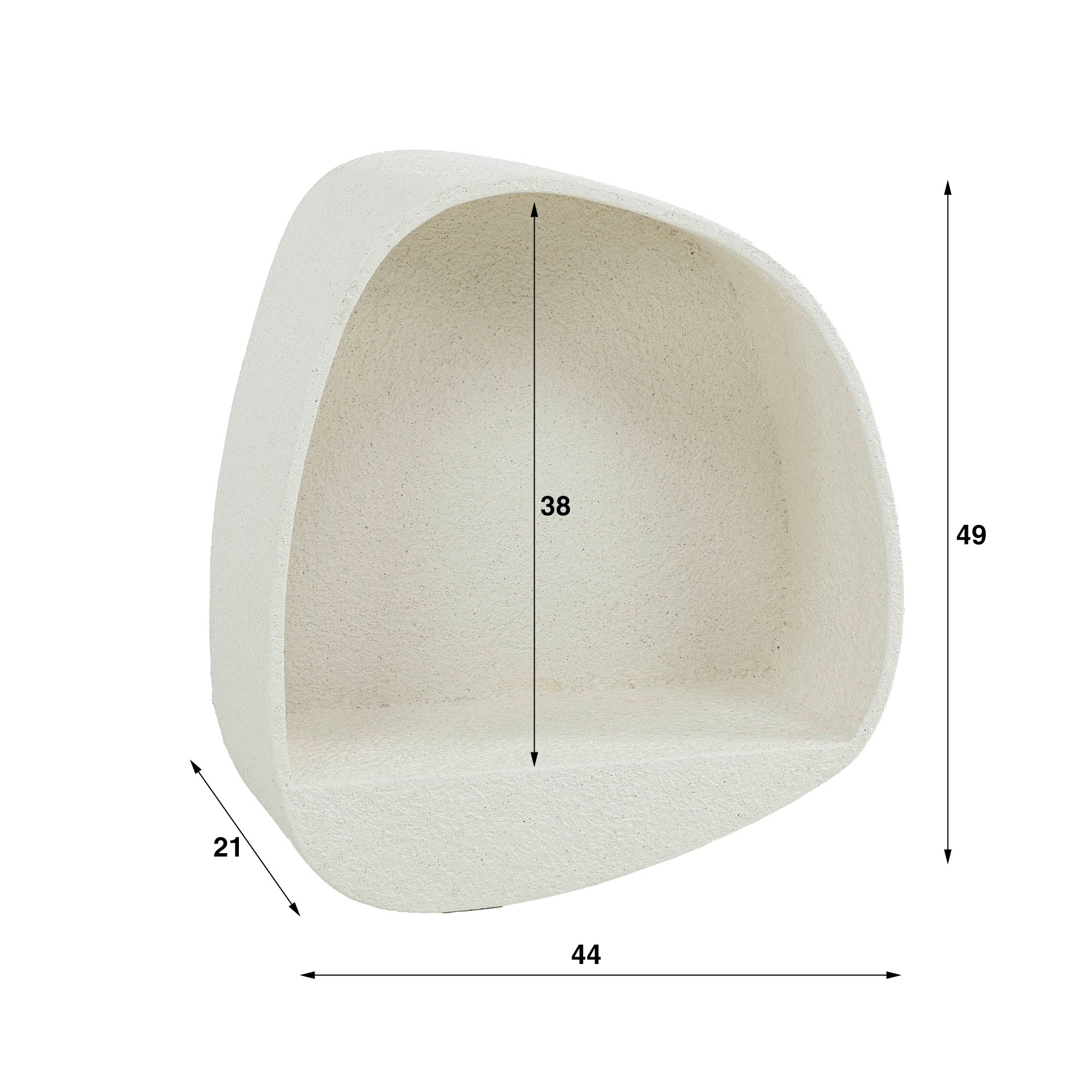 Marvello stenen marmercomposiet brede wandplank
