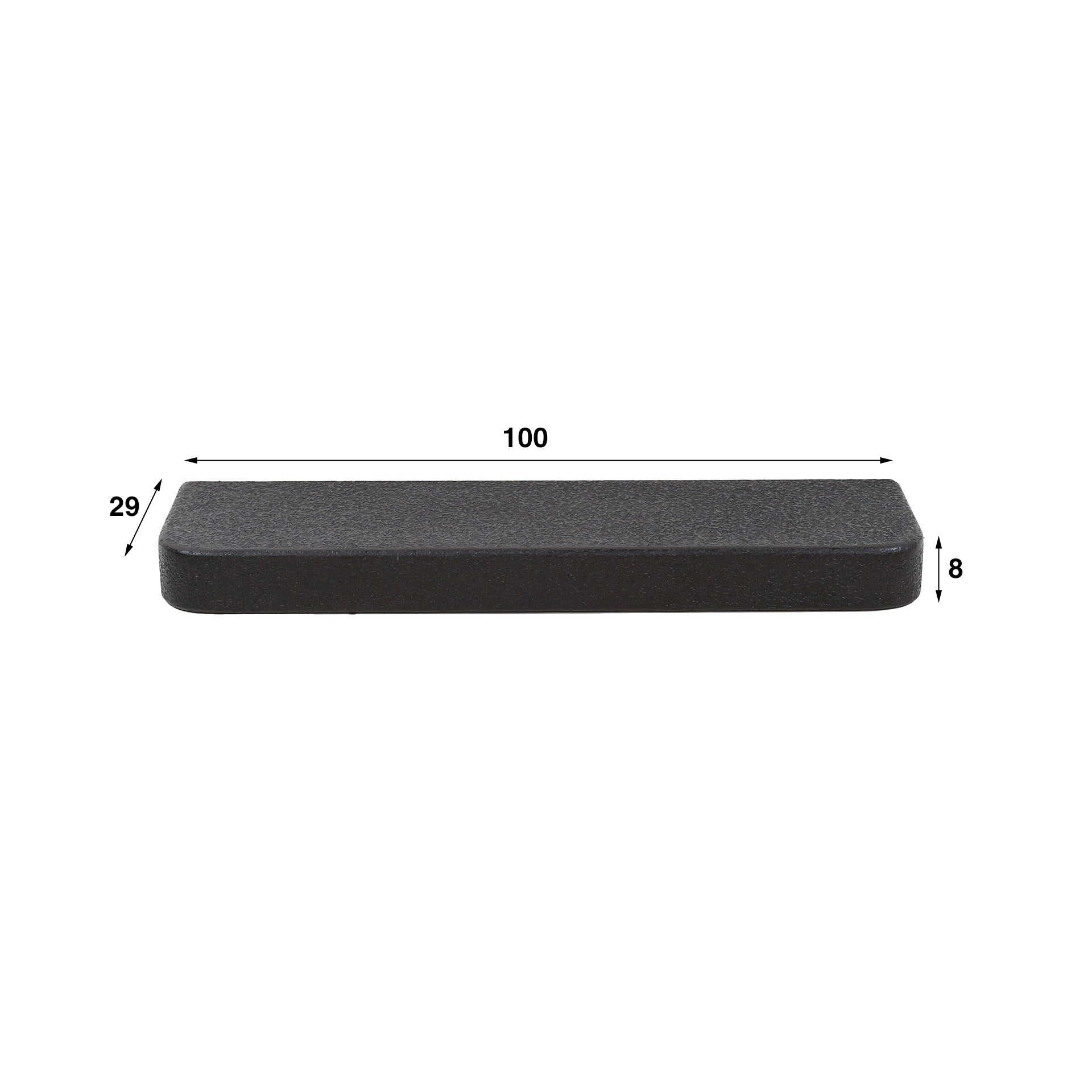 Velaro grijze metalen wandplank 100cm