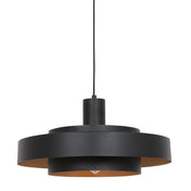Aurelia black/gold metal pendant lamp