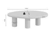 Alba coffee table mineral ecru