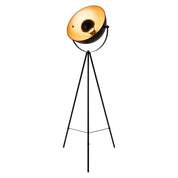 Elegante zwart-gouden driepotige staande lamp voor elke ruimte