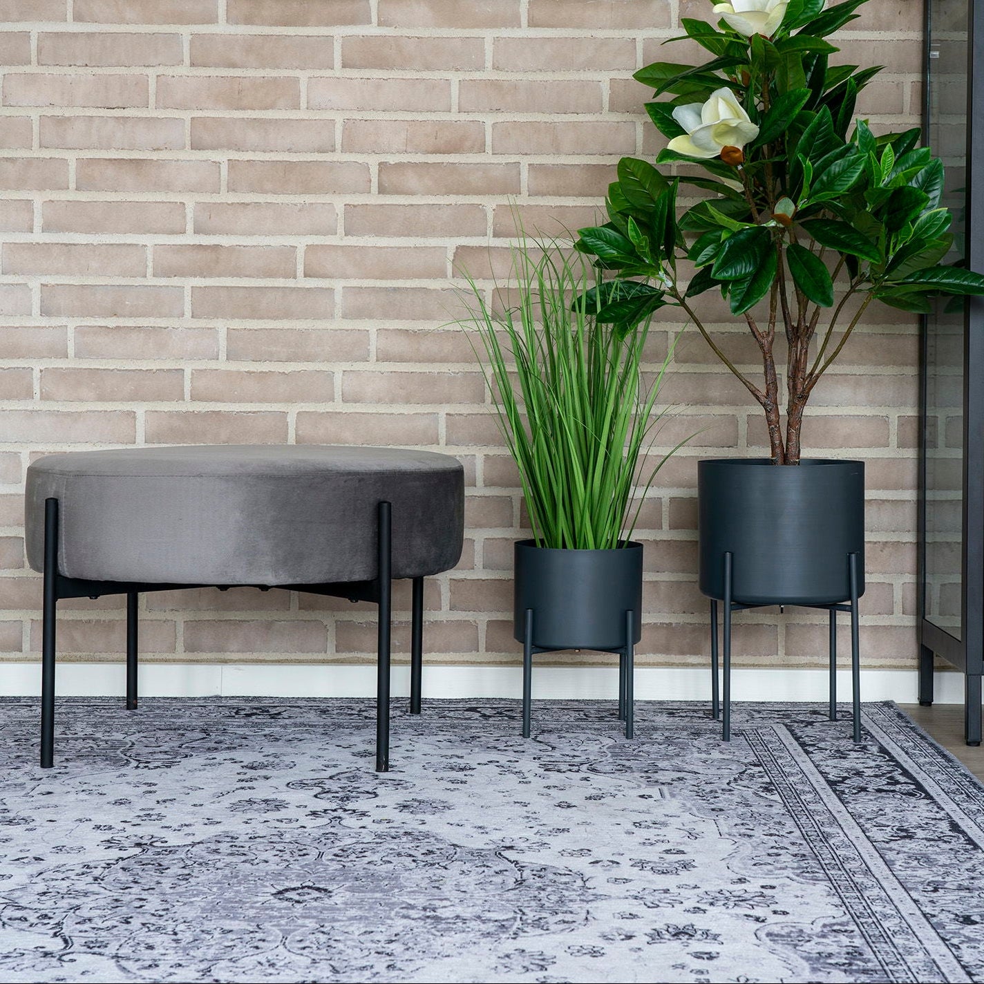 Lunara 160x230cm woven rug - Black & White