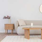 Sora 160x230cm handwoven wool rug - Ivory