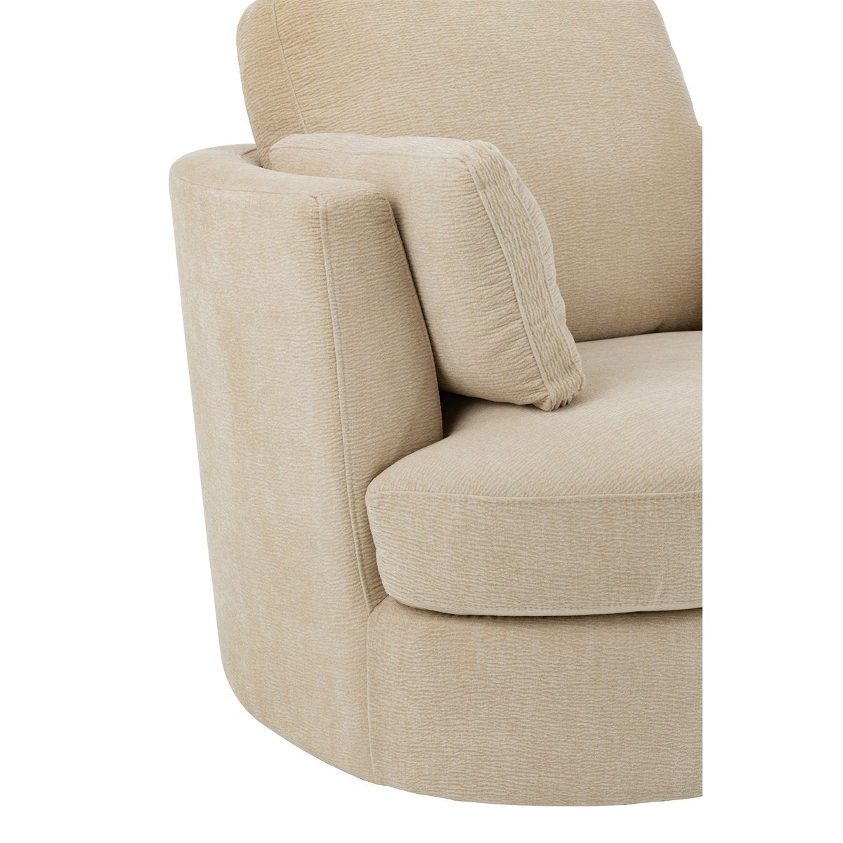 Swivello Luxe draaifauteuil – Grijs textiel & hout