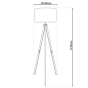 Handgemaakte luxe staande lamp van natuurlijke materialen - Tijdloos design