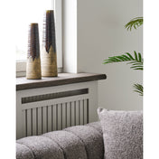 Vase - Vase, ceramic, brown ø12,5x48 cm