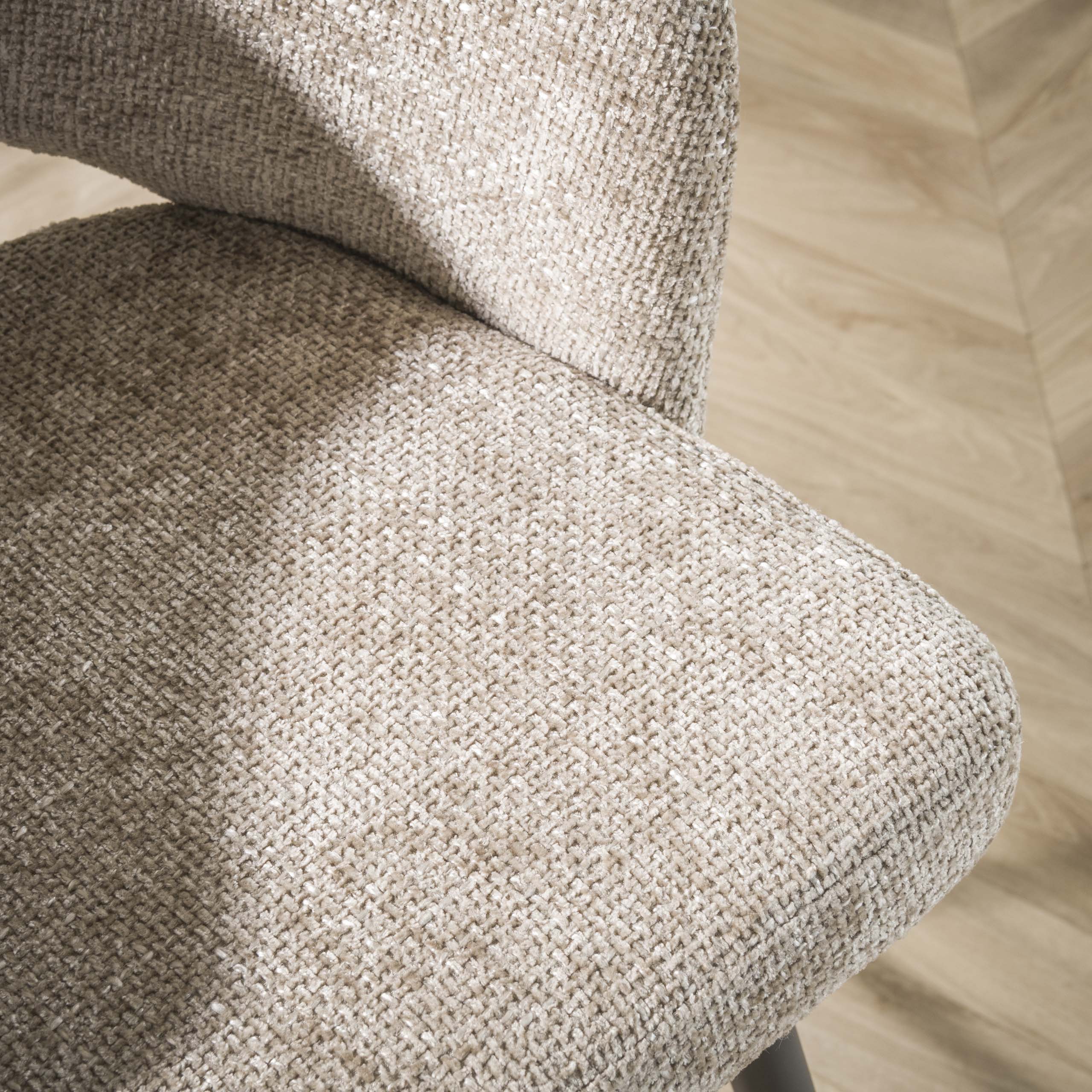 Mirel cargo zandkleurige gestoffeerde fauteuil