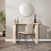 Lunara travertin keramische haltafel met boog
