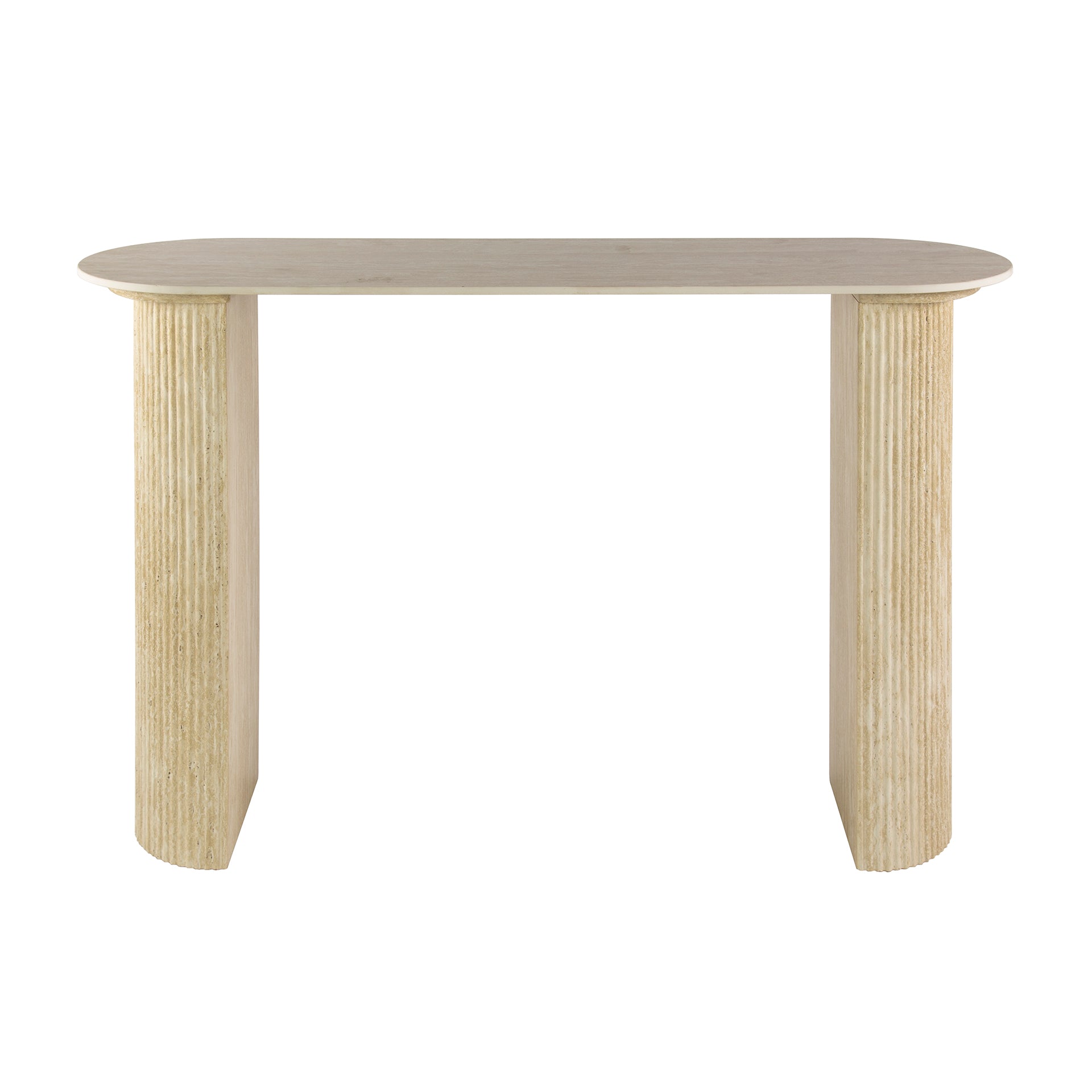 Lunara travertin keramische haltafel met boog